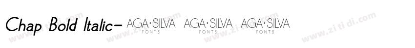 Chap Bold Italic字体转换